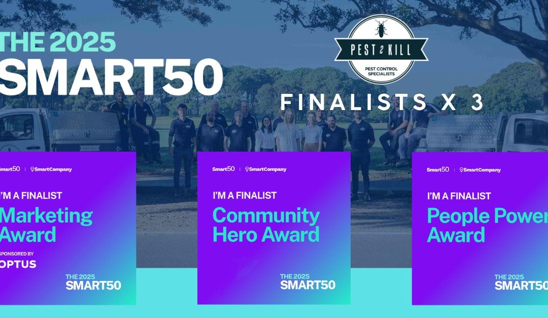 Pest2Kill Named Finalist in Three Smart50 Awards